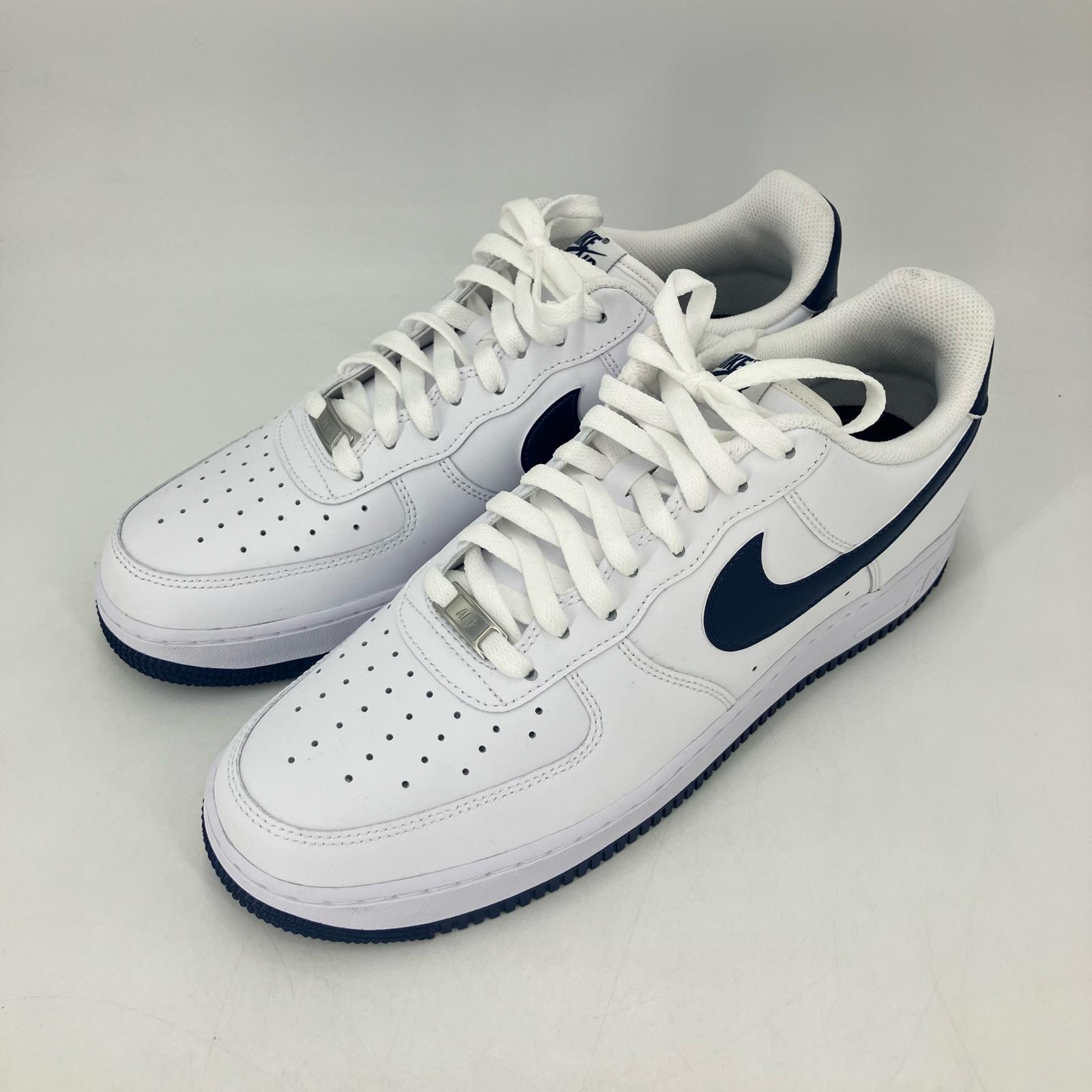 【中古】NIKE | ナイキ Nike Air Force 1 Low \u002707 \u0027White/Navy\u0027 スニーカー FJ4146-104 白いこと 30珊【イオン広店】