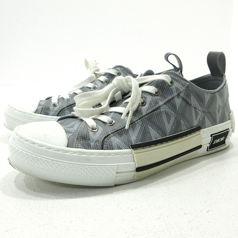 【中古】Christian Dior | クリスチャンディオール B23 CDダイヤモンド スニーカー 3SN249ZPP グレー サイズ：41(約26.0cm)【三重本店】