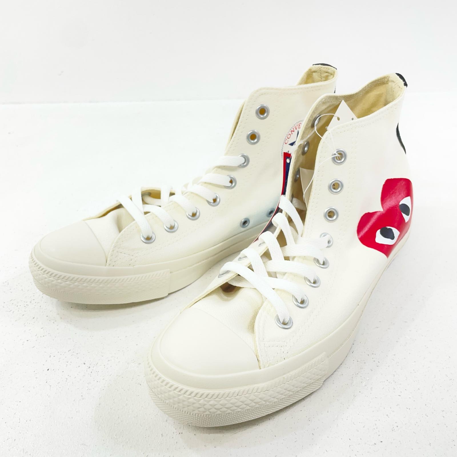 【中古】CONVERSE | コンバース ×PLAY COMME des GARCONS スニーカー AZ-K113-001 白いこと 26.0糎【尾張小牧店】【専】