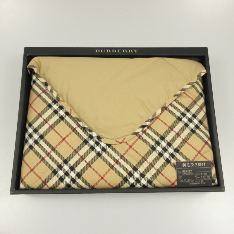 楽天市場】未使用品 バーバリー BURBERRY 西川産業 羽毛 ひざ掛け