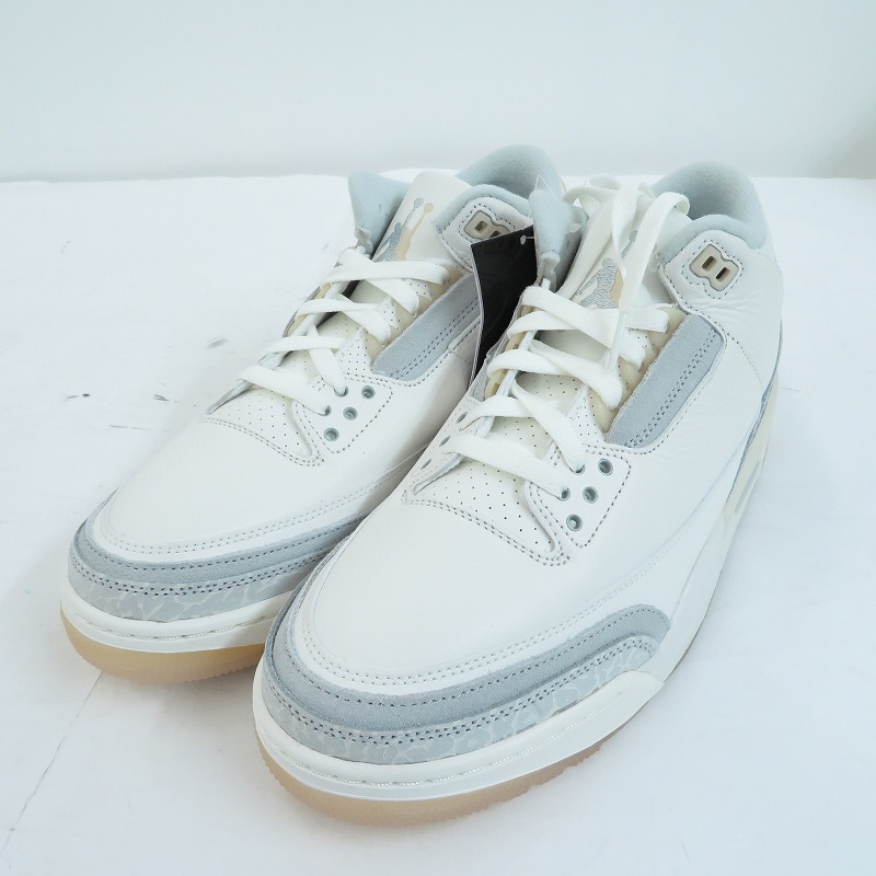 【中古】NIKE | ナイキ Air Jordan 3 Craft \u0027Ivory\u0027 スニーカー FJ9479-100 エアジョーダン 薄墨色 27珊【瀬戸大橋店】