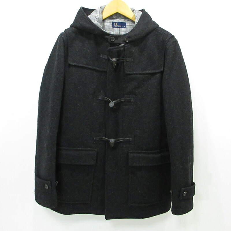 グローバーオール×フレッドペリー　￼￼ネイビー ダッフルコート ii-j8134-608_1.jpg