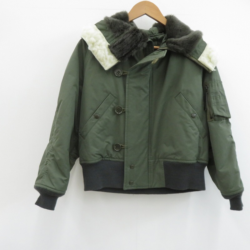【中古】 CIOTA スビンコットンナイロンツイル N-2B ミリタリージャケット BZLM-103L カーキ サイズ：FreeSize【瀬戸大橋店】