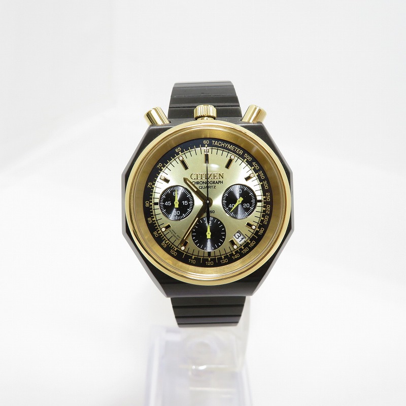 【中古】CITIZEN | シチズン RECORD LABEL×TiCTAC 40th 腕時計 アナログクオーツ AN3704-53P ブラック【瀬戸大橋店】