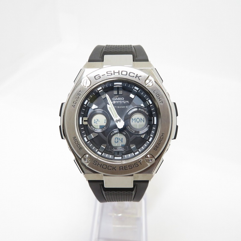 【中古】G-SHOCK | ジーショック G-STEEL/Mid Size Series 腕時計 アナデジ電波ソーラー GST-W310-1AJF シルバー【瀬戸大橋店】