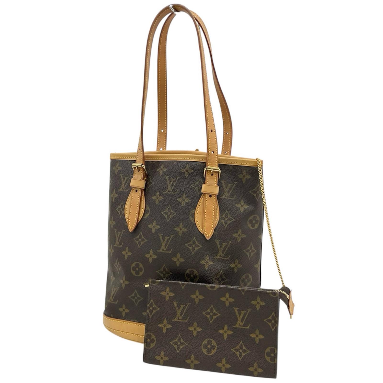 【中古】LOUIS VUITTON | ルイ・ヴィトン バケットPM モノグラム トートバッグ M42238 ブラウン【尾張小牧店】