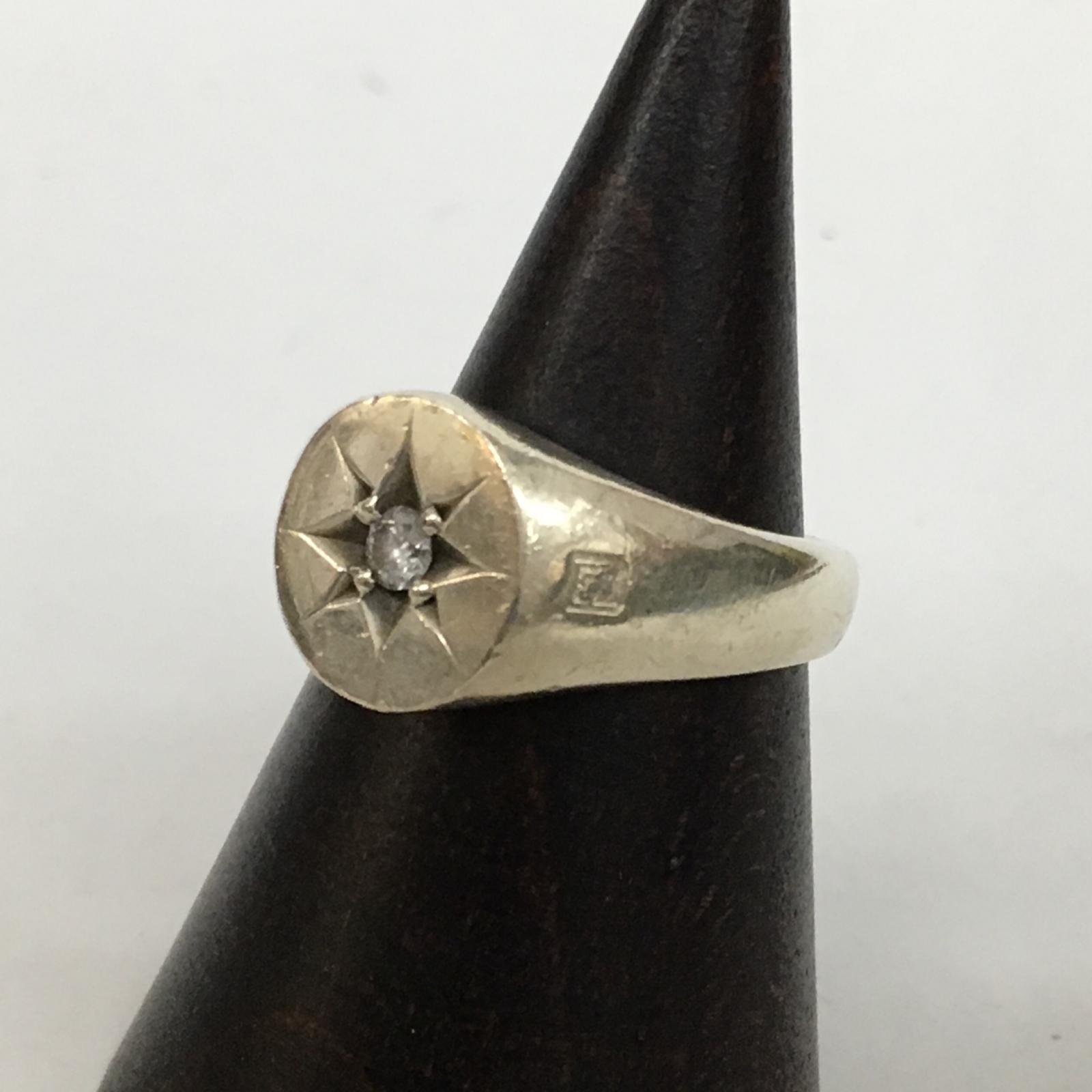 【中古】Sympathy of Soul | シンパシーオブソウル オーバルシグネチャー アッシュダイヤモンド 輪っか・指環 しろがね色【加古川店】