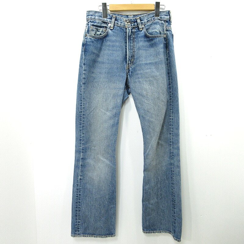 【中古】AMBUSH×LEVI\u0027S | アンブッシュ×リーヴァイズジーンズ BAGGY JEANS バギージーンズ ジーンズズボン下 A4208-0000 青碧 大きさ：W30 【三重中央局】
