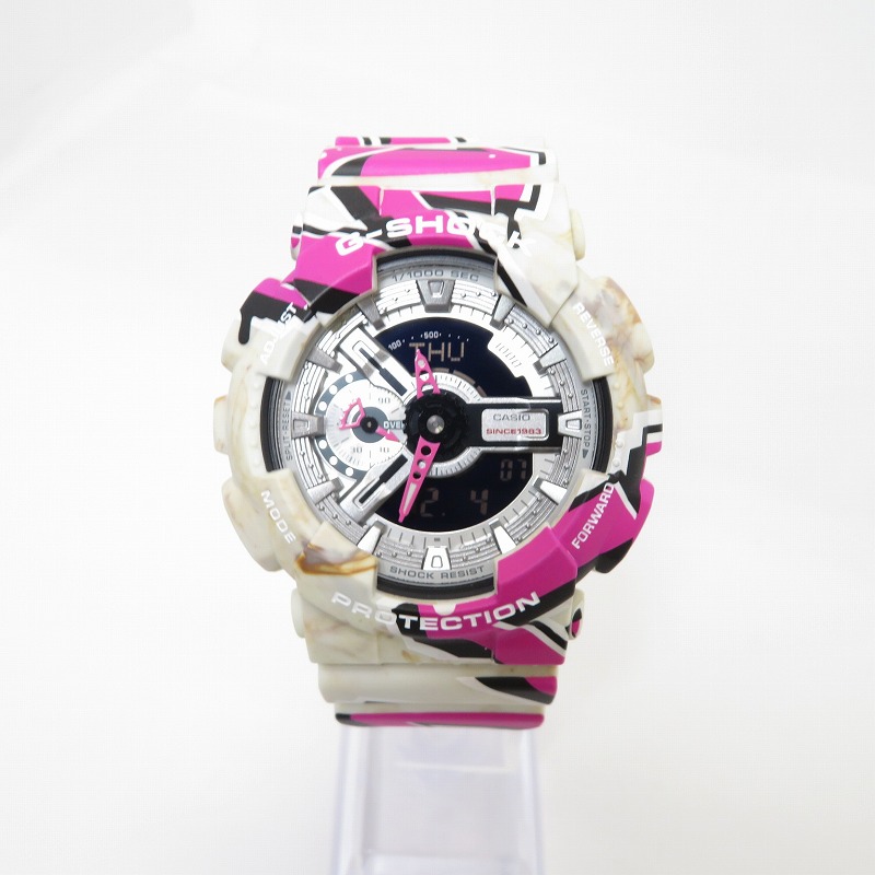 【中古】G-SHOCK | ジーショック 腕時計 アナデジクオーツ GA-110SS-1AJR ホワイト【瀬戸大橋店】 12,936円