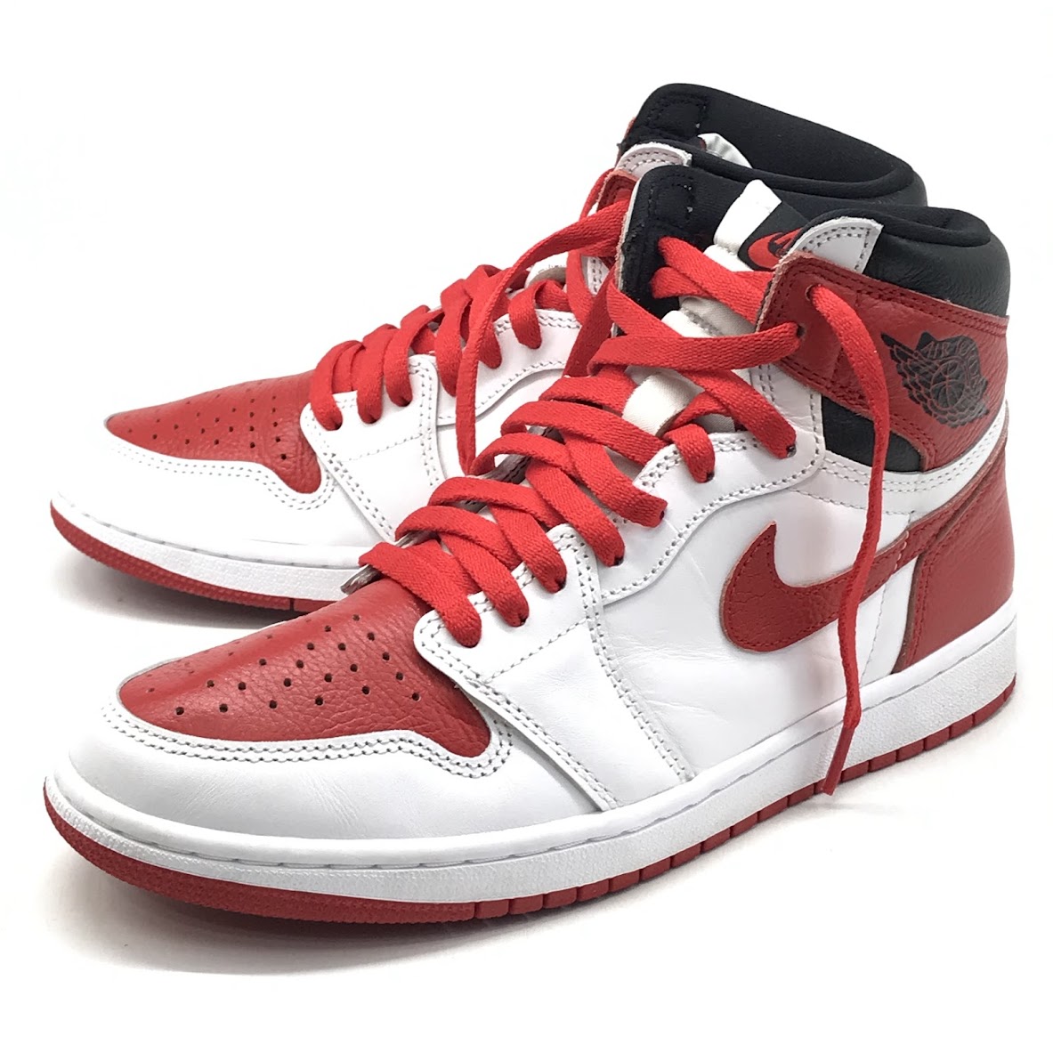 【中古】NIKE | ナイキ AIR JORDAN 1 RETRO HIGH OG \u0027HERITAGE\u0027 エアジョーダン 1 レトロ ご機嫌 OG ヘリテージ スニーカー 555088-161 赤いこと 27糎【倉吉店】