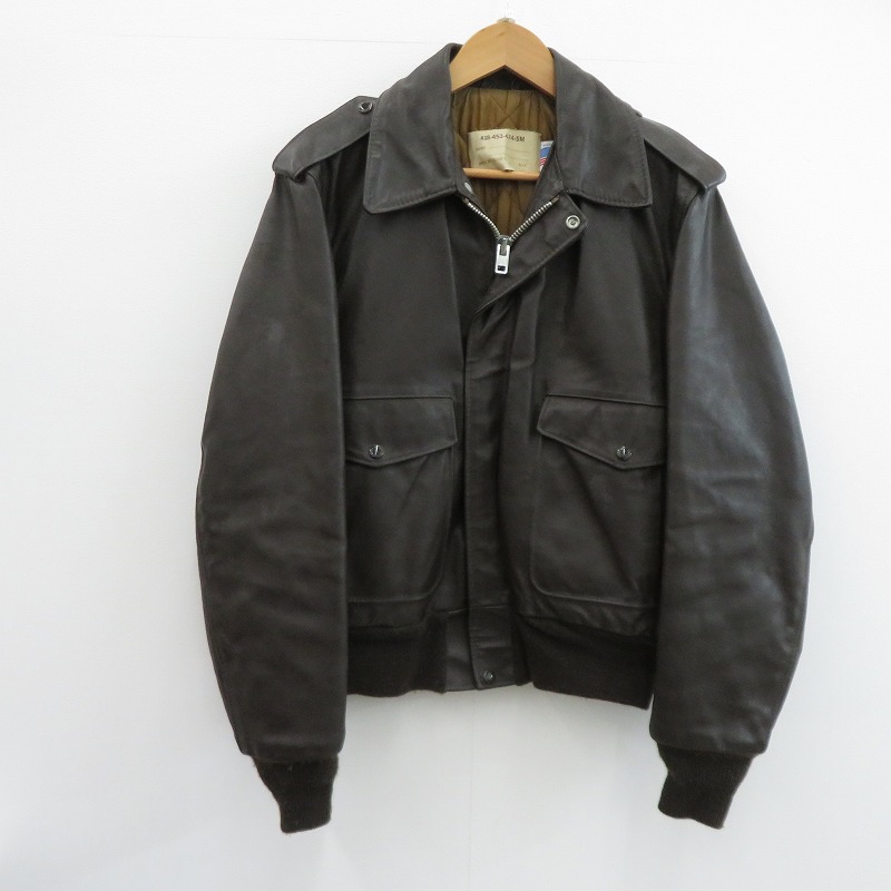 【中古】schott | ショット ライダースジャケット レザー 418-453-474-SM ブラウン サイズ：42【瀬戸大橋店】