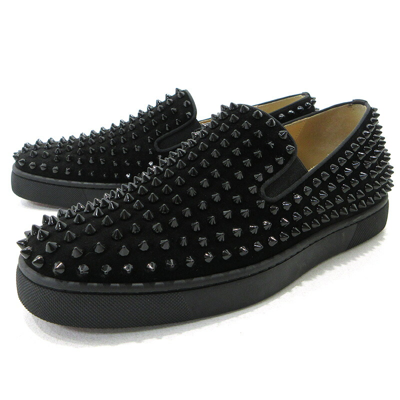 【中古】Christian Louboutin | クリスチャンルブタン ROLLER-BOAT 巻き小舟 スニーカー 1120387 黒いこと 書きあらわす大きさ：41.5【三重中央局】