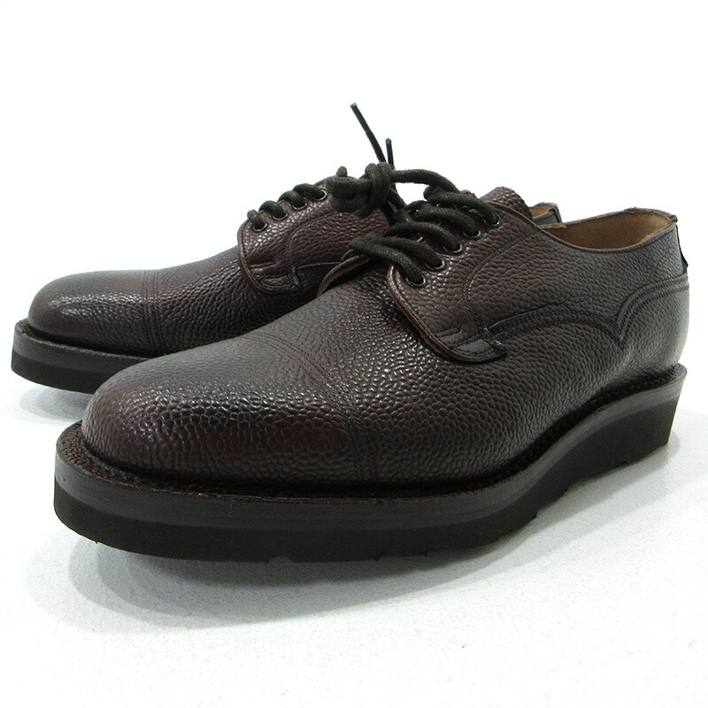 【中古】JOSEPH CHEANEY \u0026 SONS | ジョセフチーニーアンドサンズ CAINGRM 2C D-RING grain leather なめし革シューズ RV2026B 赤銅色【三重中央局】