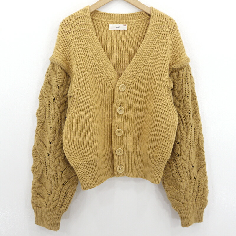 楽天市場】unfil フレンチ メリノウール ケーブルニット 定価38500円