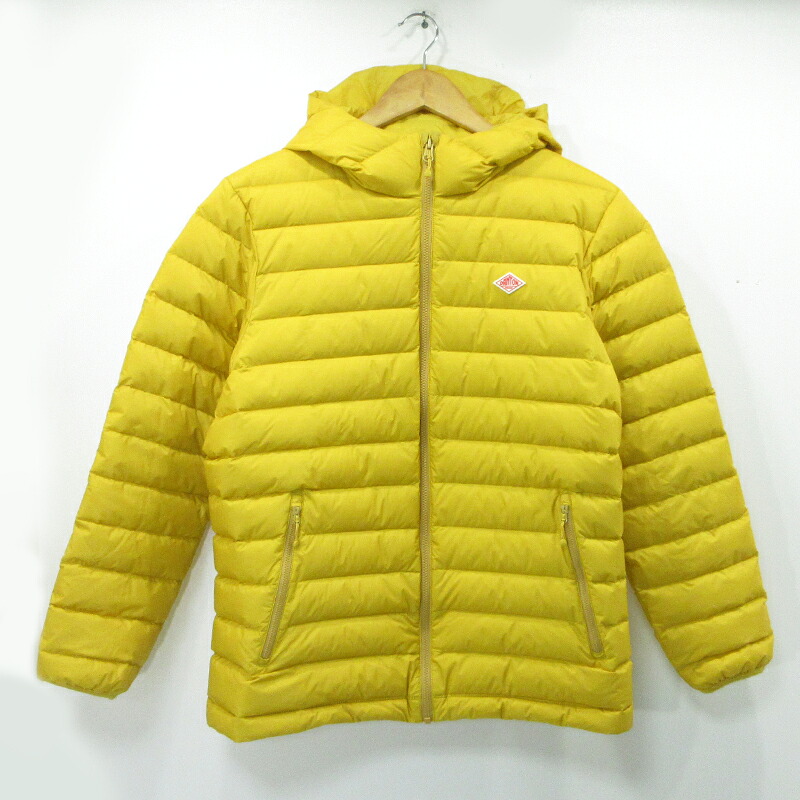 【中古】Danton | ダントン middle down hooded jacket 落ちこむ上衣 黄色 大きさ：40【三重中央局】