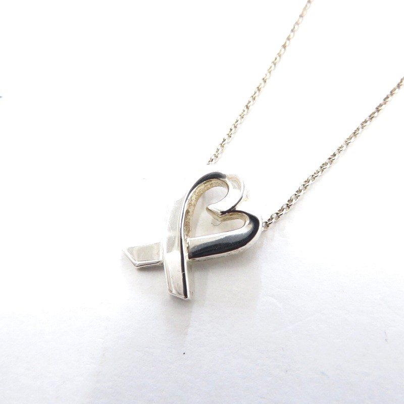 【中古】Tiffany&co | ティファニー パロマピカソ ラビングハート スモール ネックレス シルバー【瀬戸大橋店】｜お宝市番館
