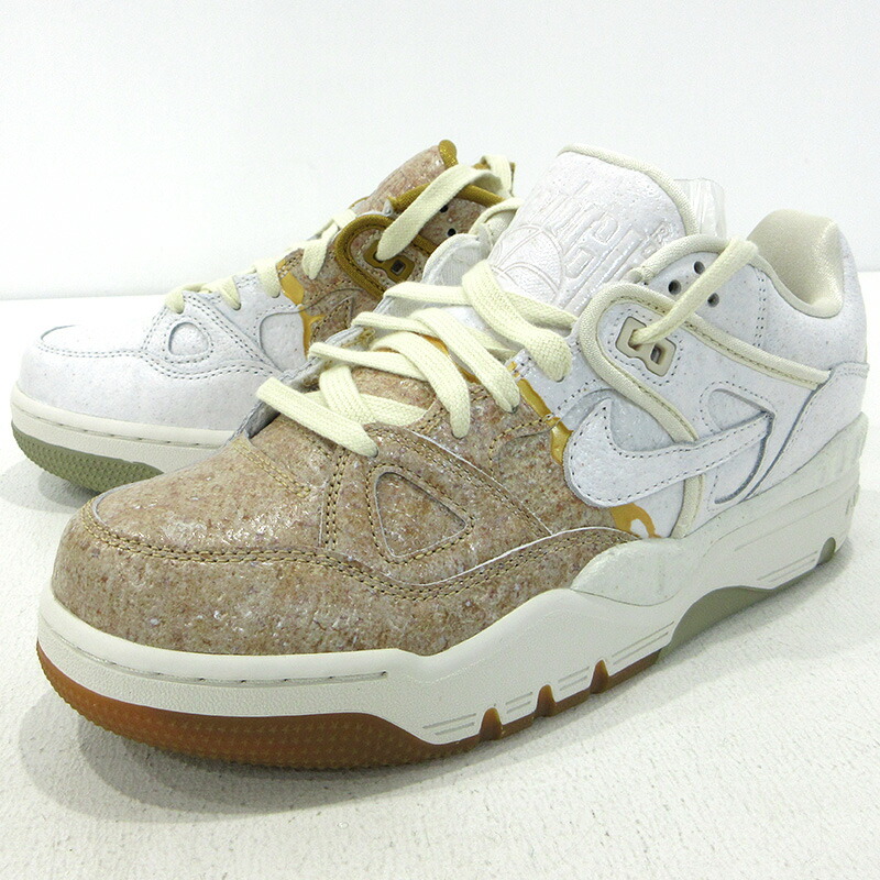 【中古】NIKE | ナイキ Air Force 3 Low SP ×NIGO Kintsugi/Bamboo 空軍3 置き目 ニゴー 金継ぎ切れ/ヴァンブー スニーカー HQ0261-201 白いこと 大きさ：26.5珊【三重中央局】