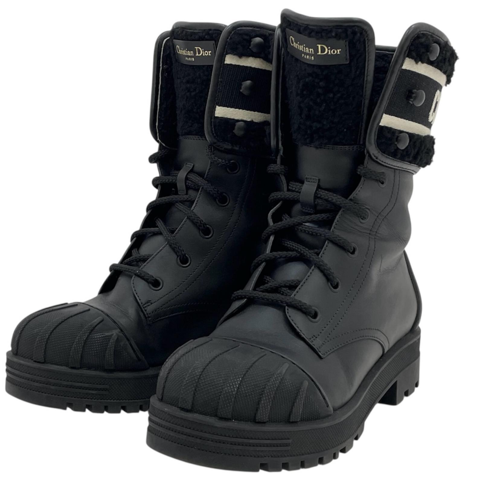 【中古】Dior | ディオール シアリング ブーツ 靴 MT 0621 ブラック サイズ：37【尾張小牧店】
