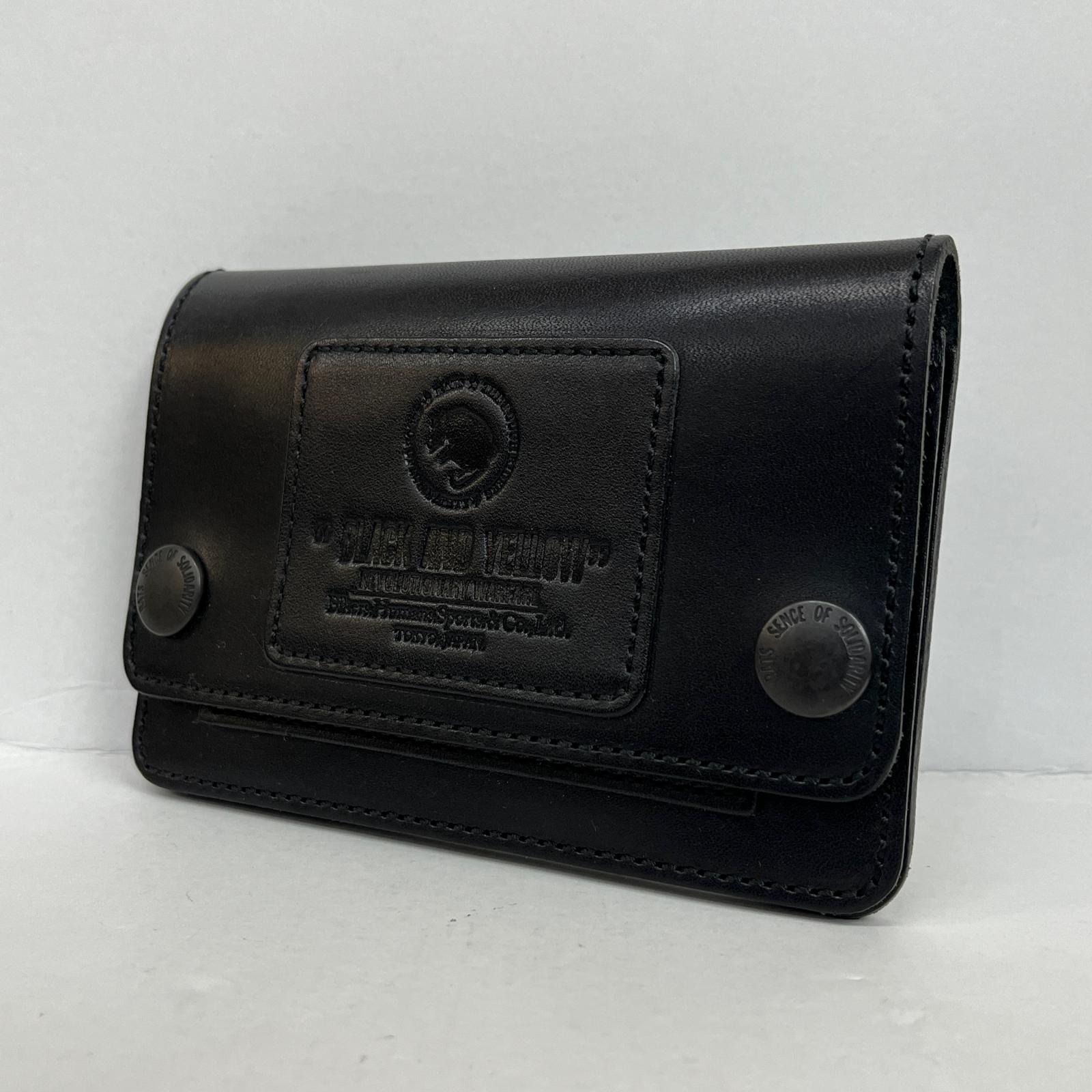 【中古】RATS | ラッツ LEATHER SHORT WALLET 二つ折り財布 No.24’RA-0416 ブラック【加古川店】