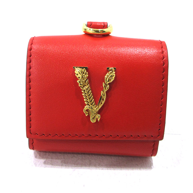 【中古】VERSACE | ヴェルサーチ AirPodsケース その他小物 レッド【三重本店】