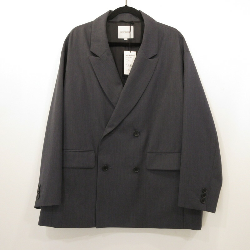 【中古】COOTIE | クーティー T/W Saxony Double Breasted テーラードジャケット CTE-25A203 薄墨色 大いさ：M【姫路東店】 メンズファッション-コート・ジャケット