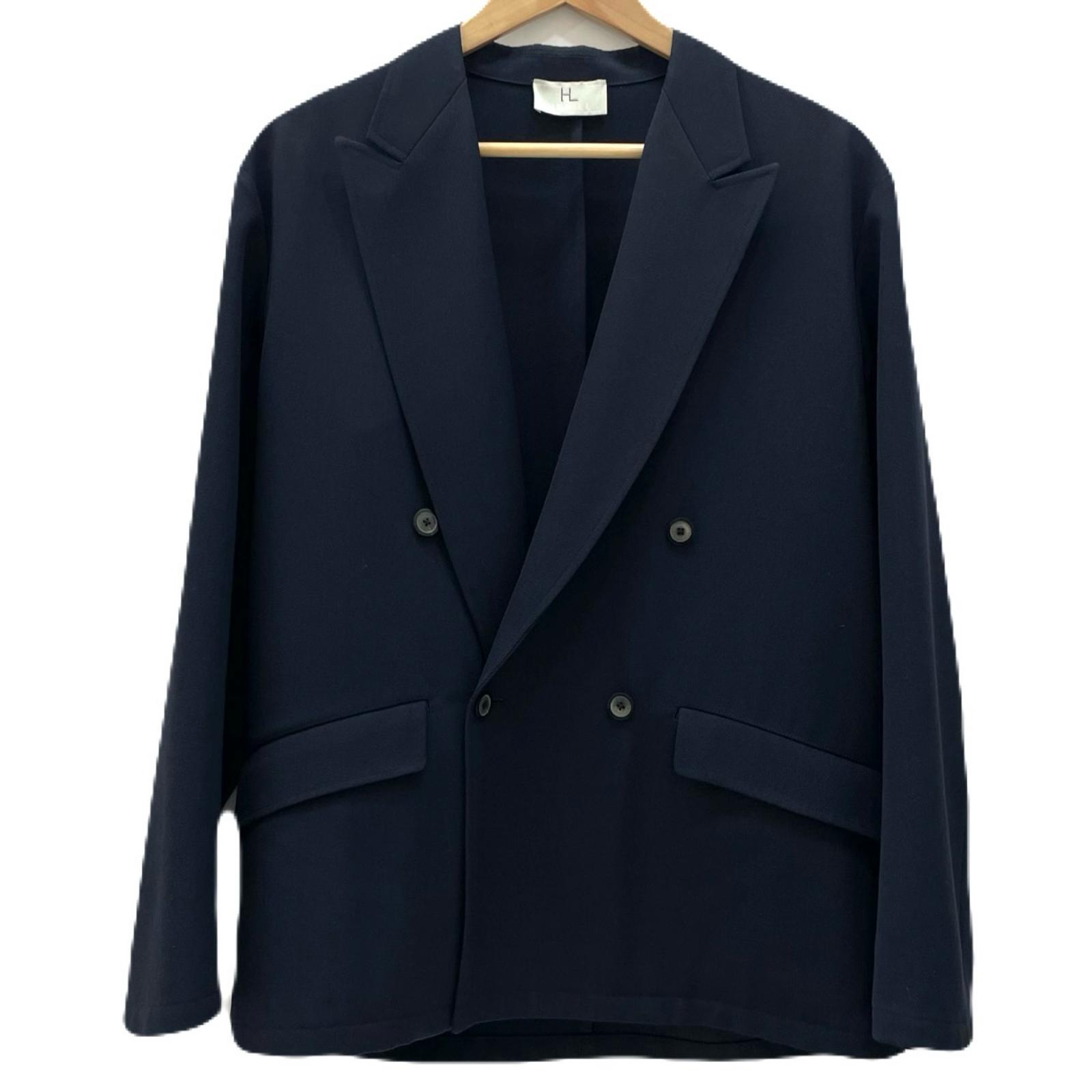 【中古】HERILL | ヘリル WOOL SERGE W JACKET ジャケット 21-010-HL-8000-1 ネイビー サイズ：2【尾張小牧店】