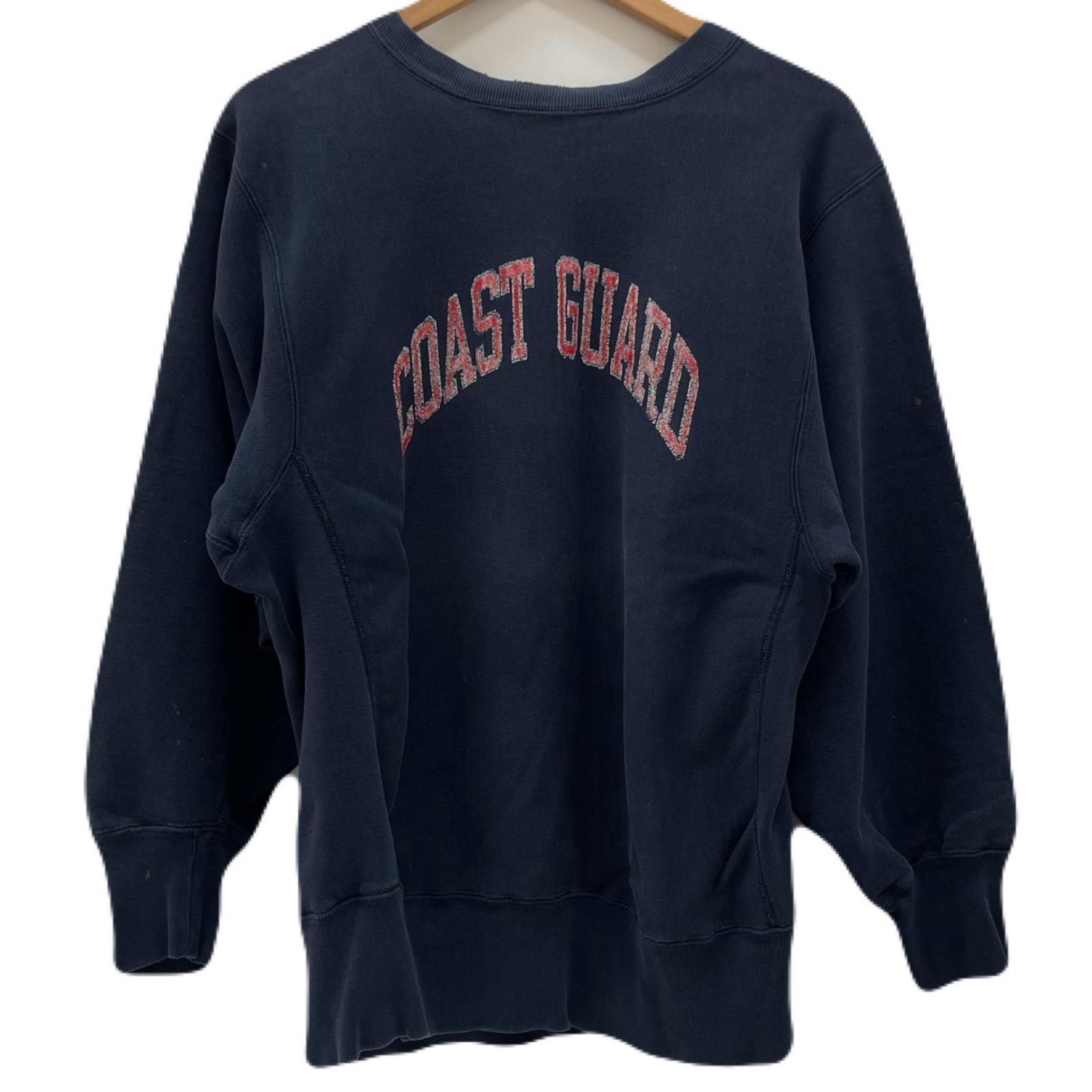 【中古】Champion | チャンピオン 80's　トリコタグ後期　COAST GUARD 長袖スウェット ネイビー サイズ：M【尾張小牧店】