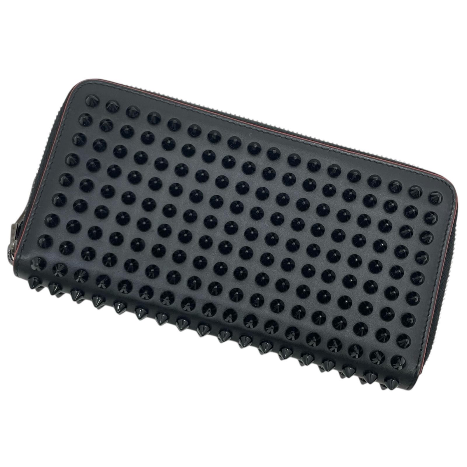 正規品☆クリスチャンルブタン スパイクスタッズ 長財布 パネトーネ ガンメタ 黒 Christian Louboutin（クリスチャンルブタン） 長財布 M PANETTONE