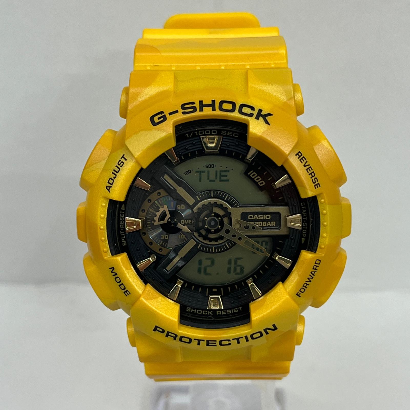 【中古】G-SHOCK | ジーショック 腕時計 GA-110CM-9AJF イエロー【加古川店】