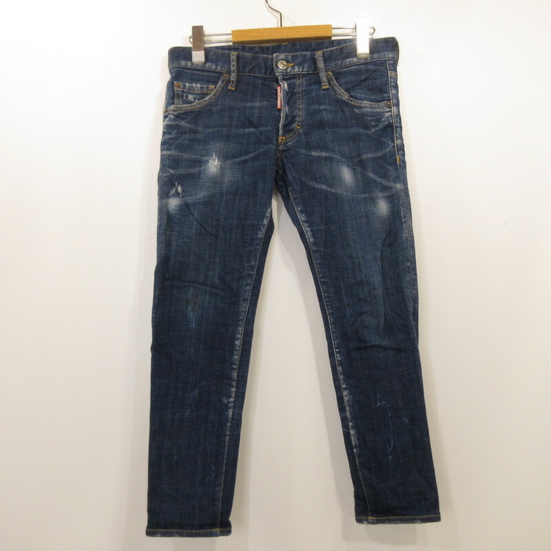 【中古】DSQUARED2 | ディースクエアード Regular Clement Jean デニムパンツ S74LB0505 ネイビー サイズ：44【姫路東店】