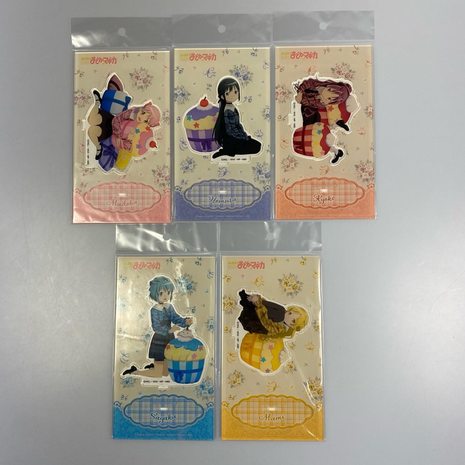 【姫路東】まどマギ アクスタ カップケーキ 5種セット 魔法少女まどか☆マギカ アクリルスタンド【T721-0009hime】画像