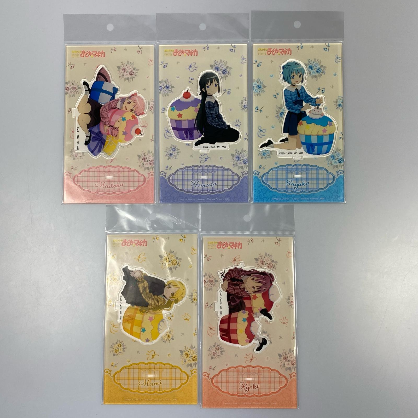 【姫路東】まどマギ アクスタ カップケーキ 5種セット 魔法少女まどか☆マギカ アクリルスタンド【T721-0009hime】画像