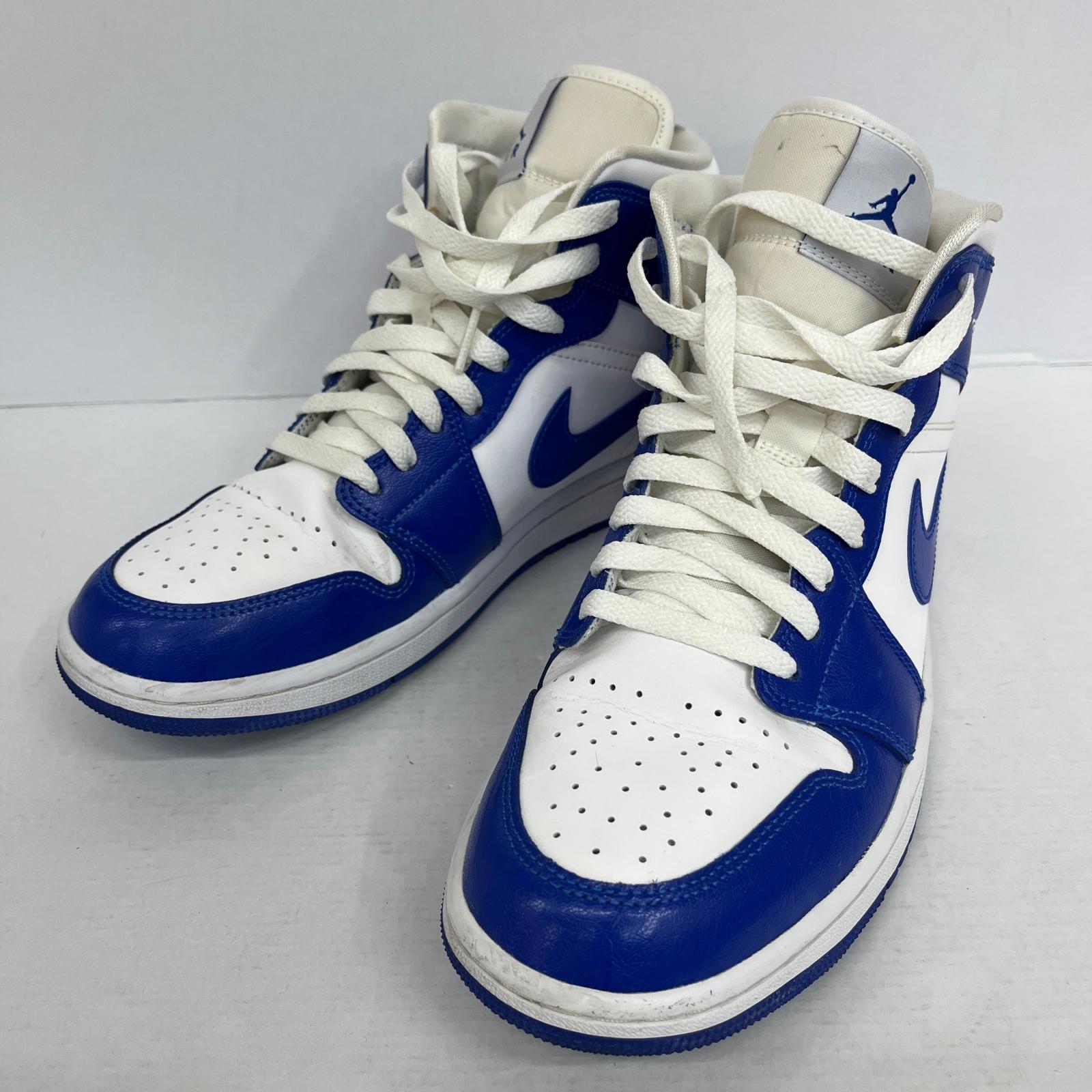 【中古】NIKE | ナイキ Women\u0027s Air Jordan 1 Mid スニーカー BQ6472-104 青色 27糎【加古川店】