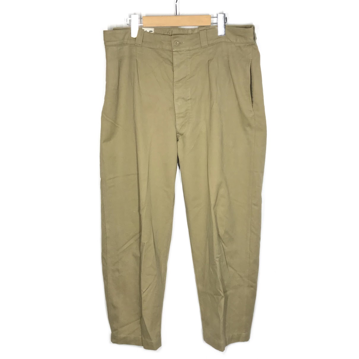 【中古】MILITARY衣料 | ミリタリーイリョウ VIALATTE COURPIERE M52 チノトラウザー パンツ ベージュ サイズ：45【倉吉店】