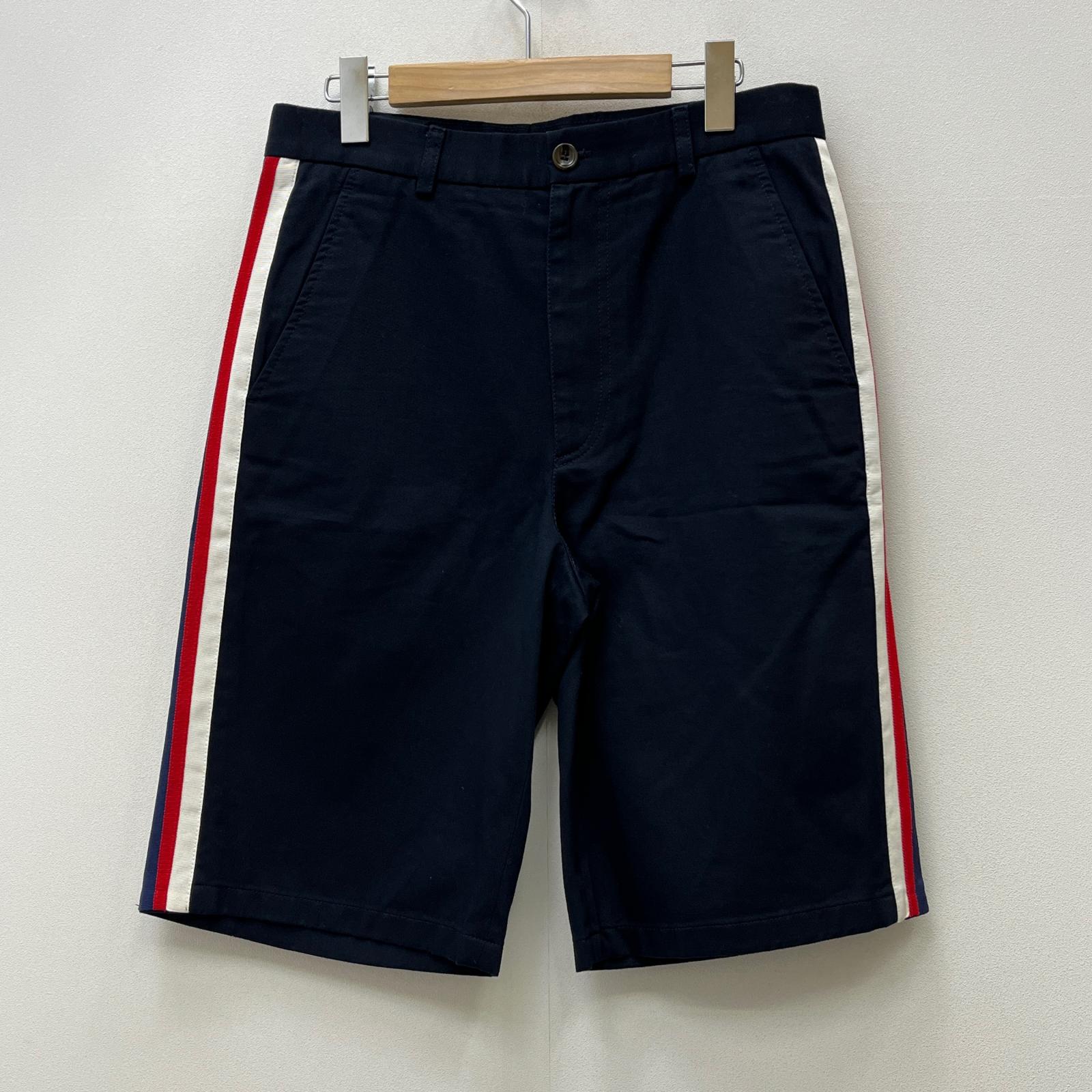【中古】GUCCI | グッチ SIDE LINE COTTON SHORT PT ミケーレ期 遊撃手ズボン下 521701 Z3786 ダークネイビー 大きさ：44【加古川店】