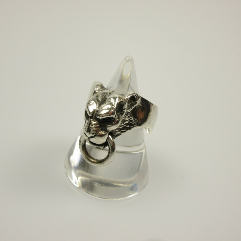 【中古】CRAZY PIG | クレイジーピッグ SMALL TIGER HEAD RING リング・指輪 シルバー【姫路東店】
