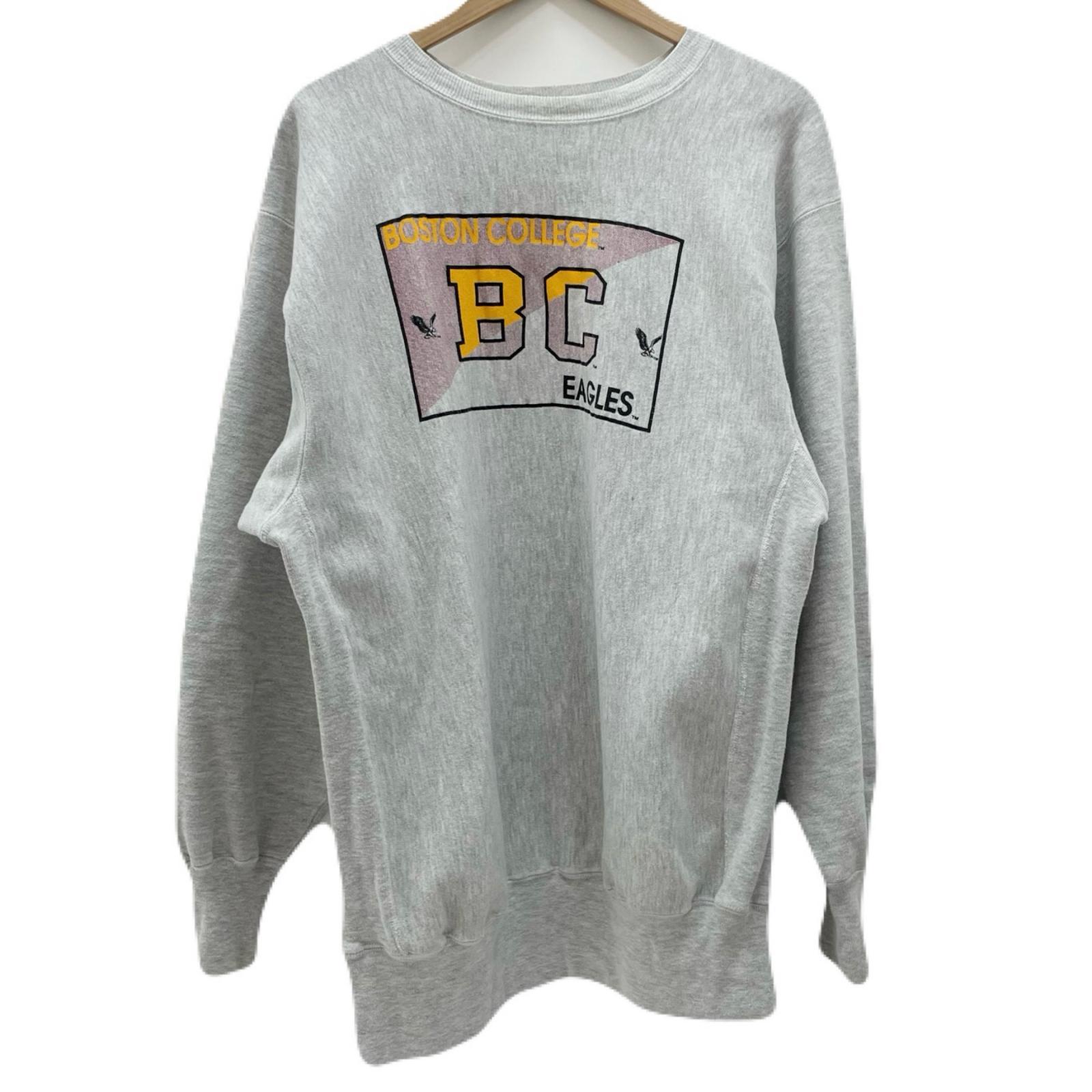 【中古】Champion | はやりっ子 90\u0027S REVERSE WEAVE BOSTON 長袖流汗 薄墨色 大きさ：XXL【尾張小牧店】