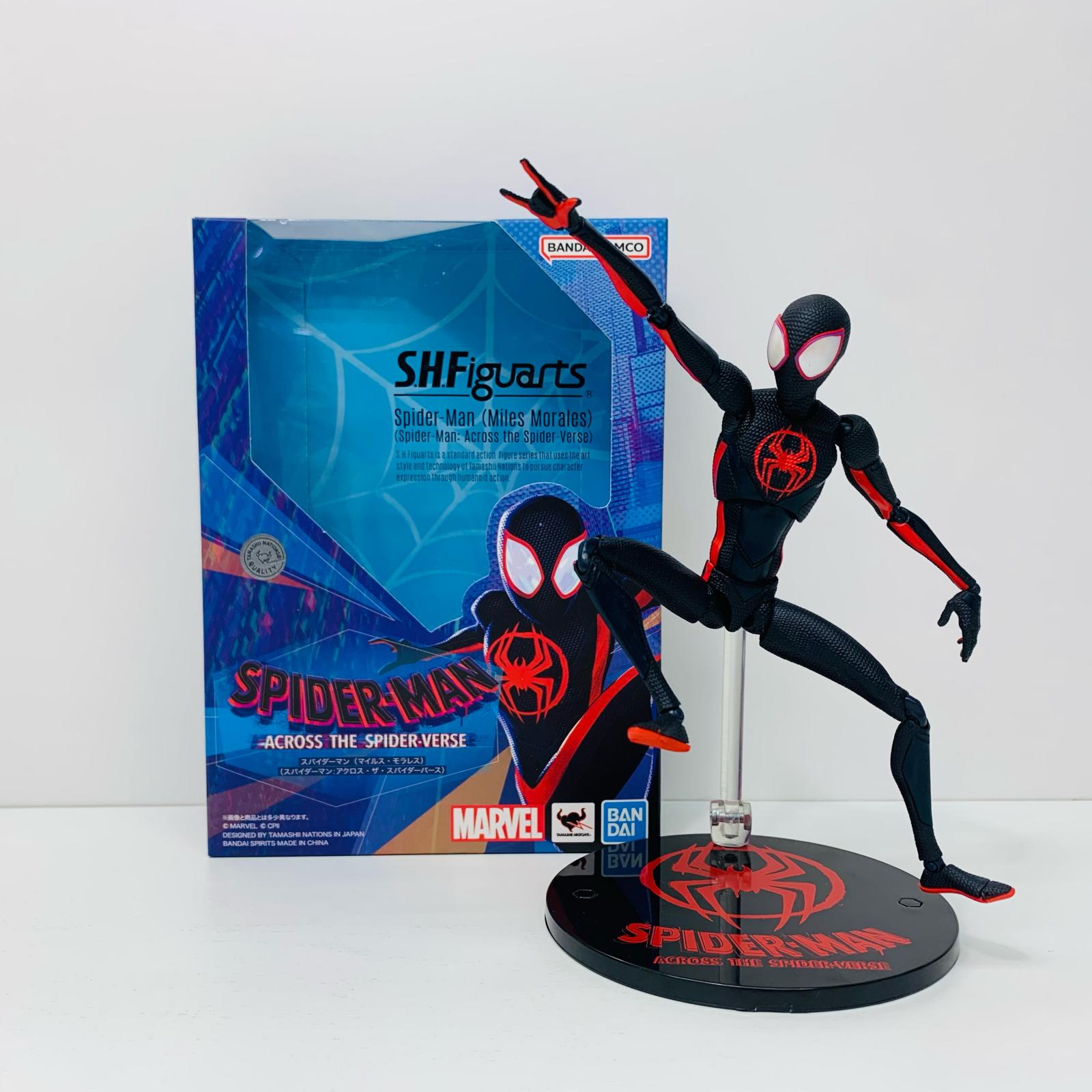 【中古】 S.H.Figuartsスパイダーマン（マイルス・モラレス）「スパイダーマン：アクロス・ザ・スパイダーバース」｜お宝市番館