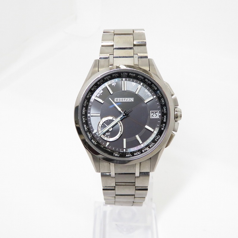 【中古】CITIZEN | シチズン アテッサ エコ運転 ウォッチ アナログ電磁波ソーラー F150-T021581 しろがね色【瀬戸大橋店】