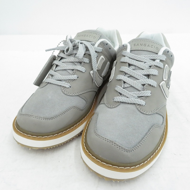 【中古】Sangacio | サンガッチョ にゅ~ずCREPE/GRAY スニーカー 薄墨色 26.5糎【瀬戸大橋店】