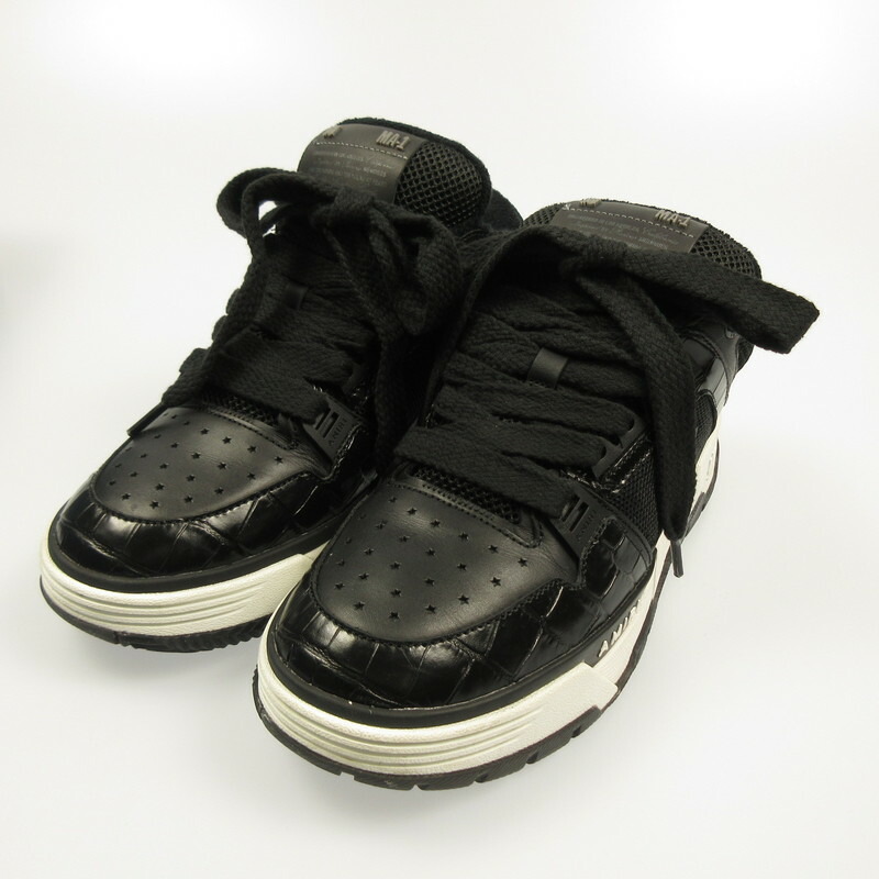 おざす【中古】AMIRI 「アミリ」 中古・古着通販】AMIRI (アミリ) MA-1 スニーカー ホワイト×ブラウン