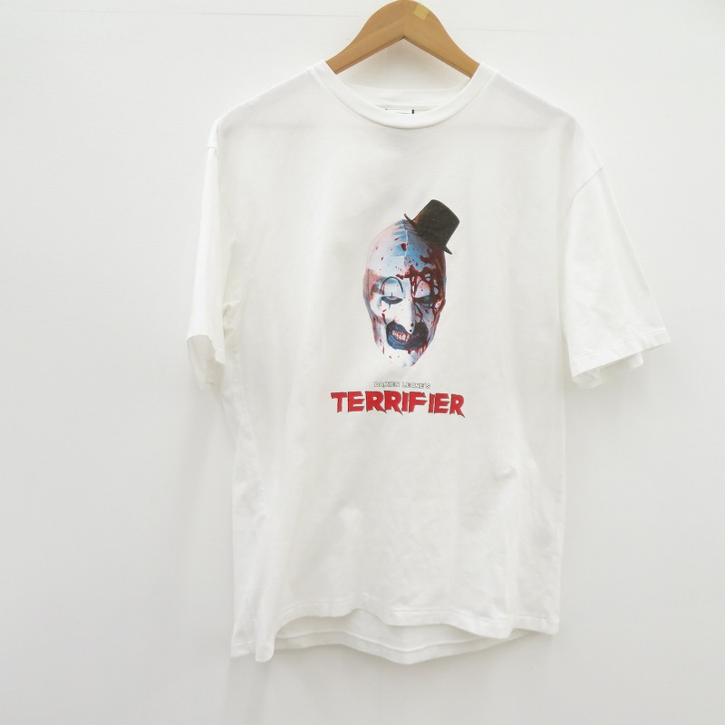 【中古】WACKOMARIA | ワコマリア TERRIFIER/WASHED HEAVY WEIGHT T-SHIRT 半袖Ｔシャツ TERRIFIER-WM-WT01 ホワイト サイズ：S【瀬戸大橋店】