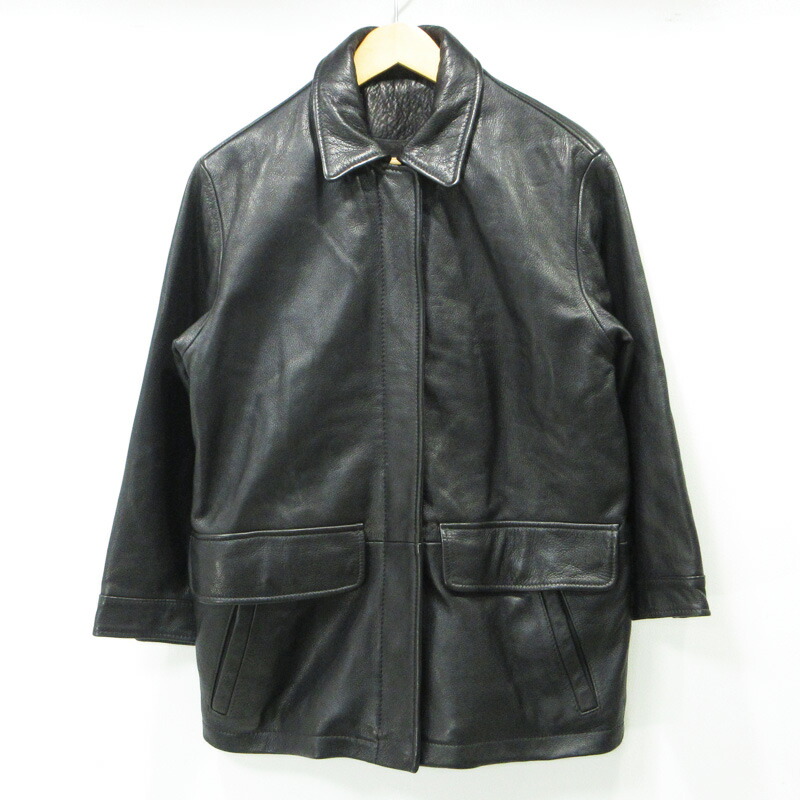 楽天市場】Eddie Bauer エディーバウアー レザーカーコート ブラウン