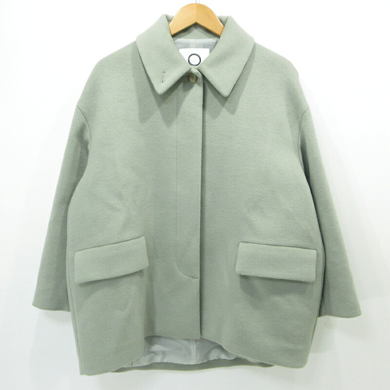 【中古】UNITED ARROWS | ユナイテッドアローズ コクーン 厚地の外套 91256040017 緑であること系 大きさ：36【三重中央局】