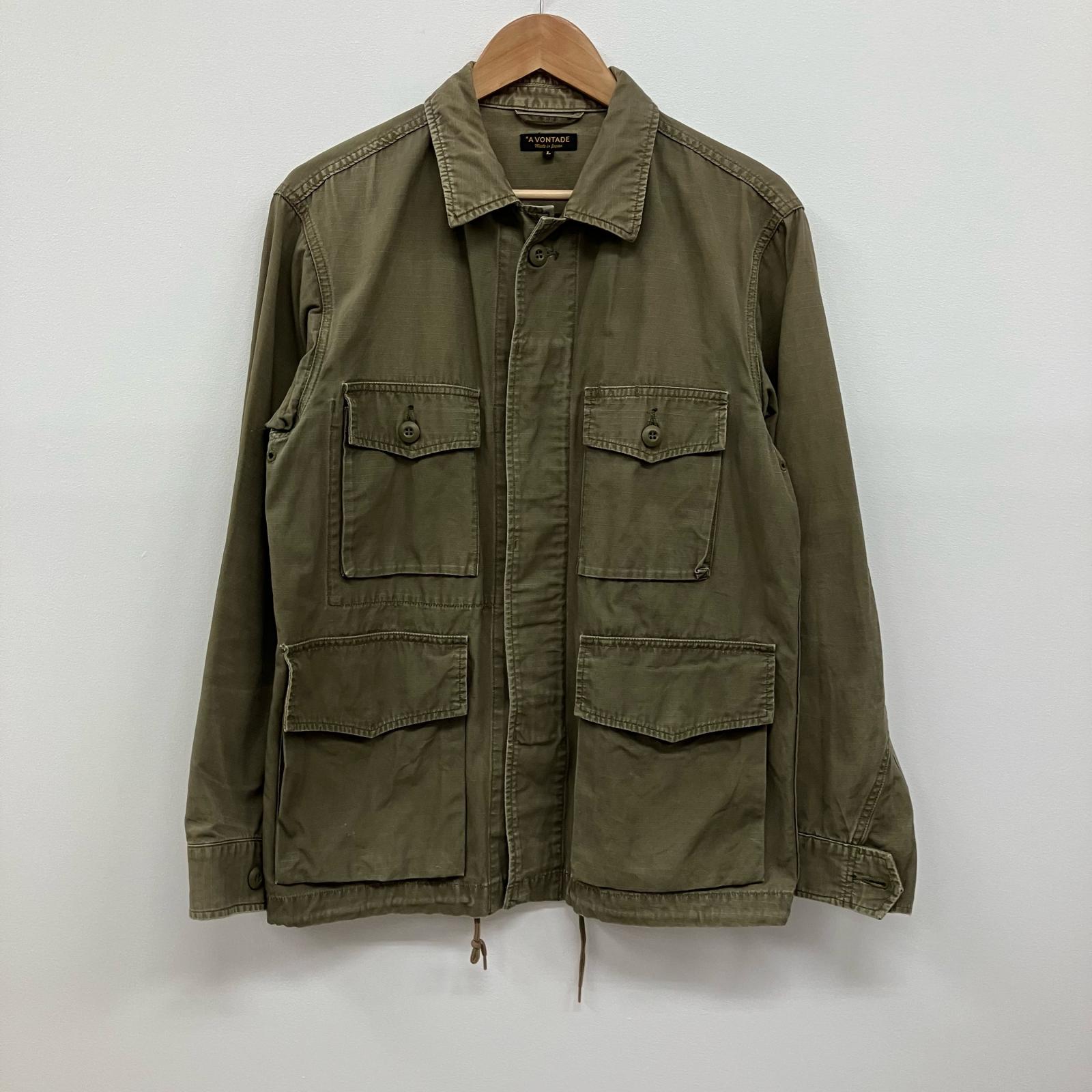 【中古】A VONTADE | アボンタージ ミリタリージャケット カーキグリーン サイズ：L【イオン広店】