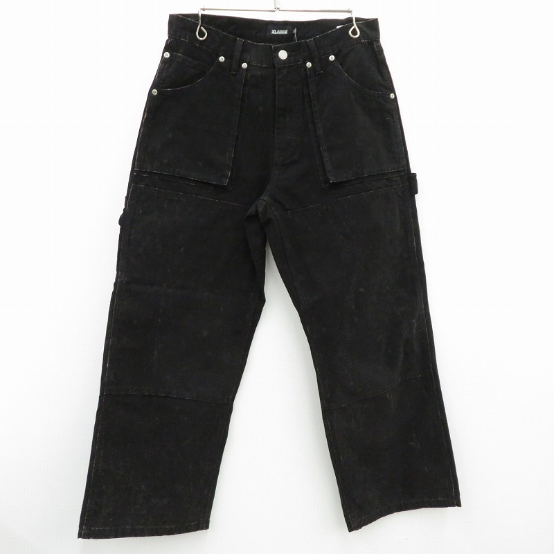 【中古】X-LARGE | エクストララージ AGING PAINTER パンツ 101251031012 ブラック【瀬戸大橋店】