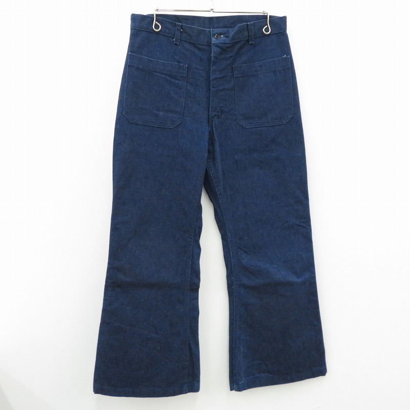 【中古】MILITARY衣料 | ミリタリーイリョウ DENIM UTILITY TROUSERS デニムパンツ 8405-01-182-3870 ネイビー サイズ：32【瀬戸大橋店】
