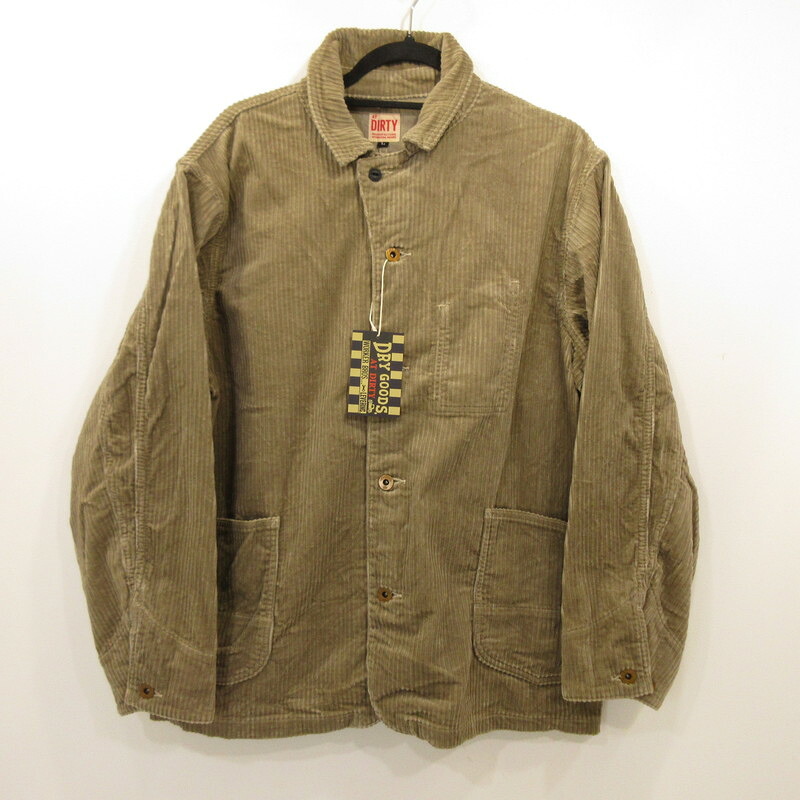 【姫路東店】 中古 AT DIRTY | アットダーティー コーデュロイジャケット WORKERS JACKET CORDUROY ベージュ サイズ：L 【96】 楽天市場】【中古】AT DIRTY | アットダーティー WORKERS JACKET