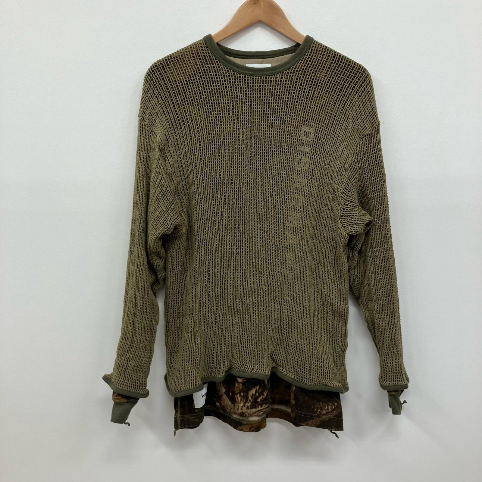 【中古】W)TAPS | ダブルタップス GHILL / LS / COTTON カットソー 252ATDT-CSM13 カーキ 大きさ：4【イオン広店】