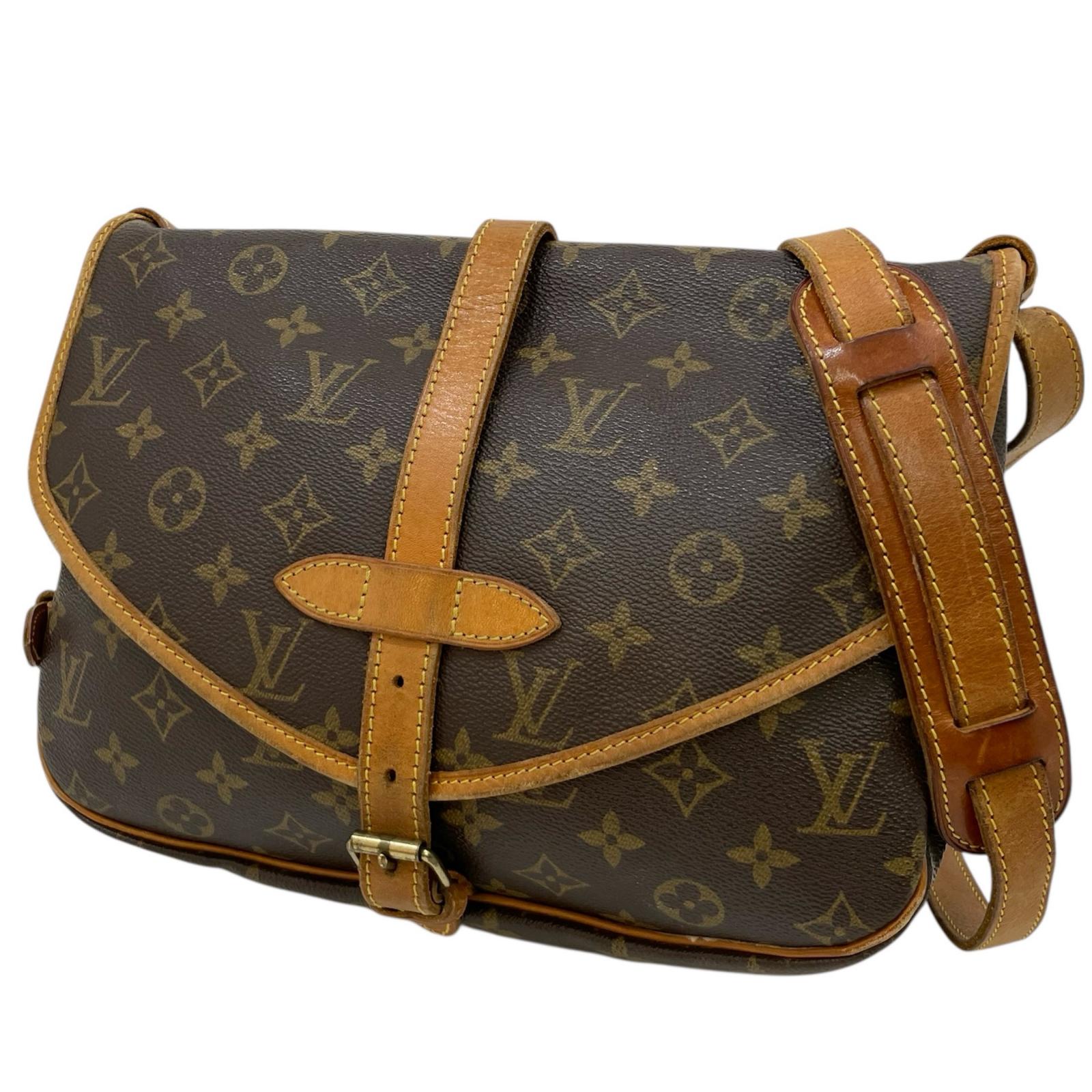 【中古】LOUIS VUITTON | ルイ・ヴィトン ソミュール 30 ショルダーバッグ M42256 ブラウン【尾張小牧店】